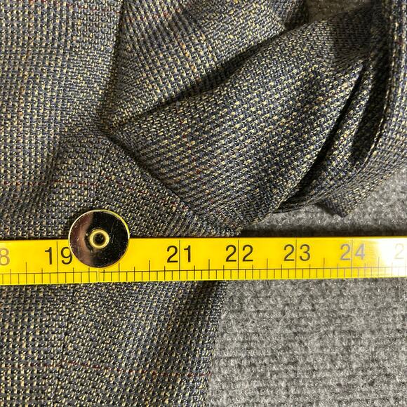 Perry Ellis Portfolio Blazer Mens 44R Gray Sport Coat Union Made in USA - Picture 8 of 10